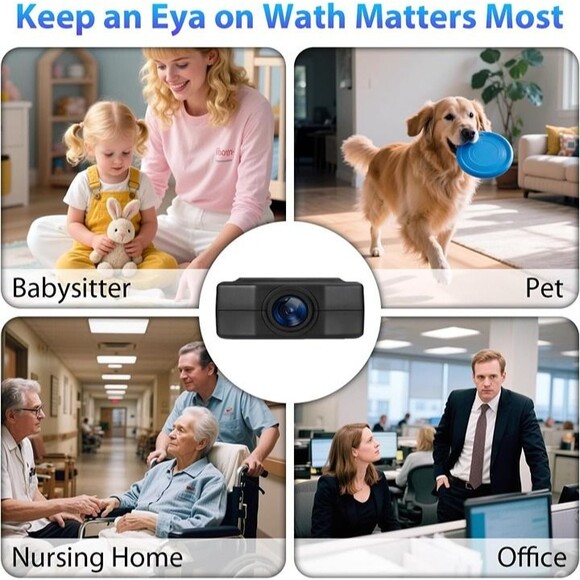 Mini Security Camera 1080P,64GB Nanny Video Recorder Cam with Motion Detection - Picture 7 of 8